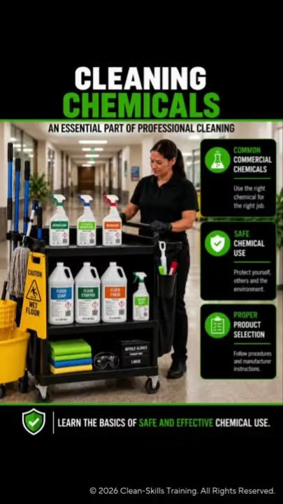 Cleaning Chemicals module screen from Clean-Skills Professional
